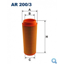 Filtr powietrza  200/3 BOSS BS01-093