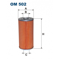 Filtr oleju OM 502 wkład TATRA 815
