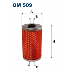 Filtr oleju OM 509 wkład MERCEDES 190 W201