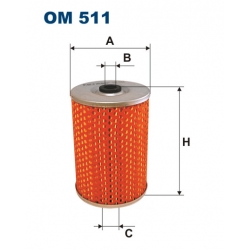 Filtr oleju OM 511 wkład MERCEDES 280-300 W116