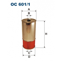 Filtr oleju OC 601/1  FILTRON wkład
