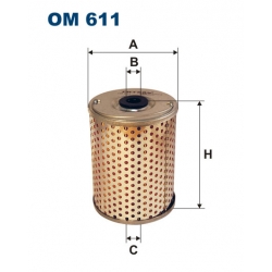 Filtr oleju OM 611  FILTRON wkład