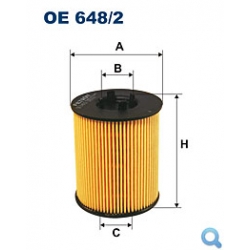 Filtr oleju FILTRON OE 648/2 - wkład