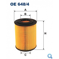 Filtr oleju FILTRON OE 648/4 - wkład