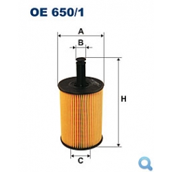 Filtr oleju OE 650/1 FILTRON - wkład