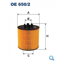 Filtr oleju OE 650/2 -  wkład 