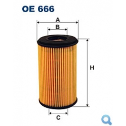 Filtr oleju FILTRON OE 666  - wkład