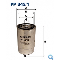 Filtr paliwa PP 845/1 HART