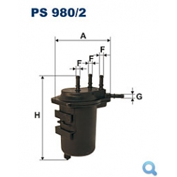 Filtr paliwa PS 980/2  HART 347 096