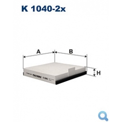 Filtr przeciwpyłkowy K 1040X2 FILTRON kpl 2szt.