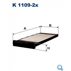 Filtr przeciwpyłkowy K 1109 2X JC