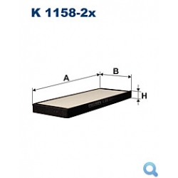 Filtr przeciwpyłkowy K 1158X2