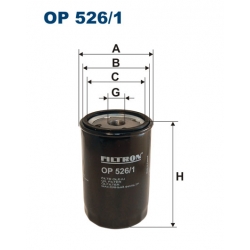 Filtr oleju OP 526/2 AUDI A4-8 VW PASSAT = 525/5