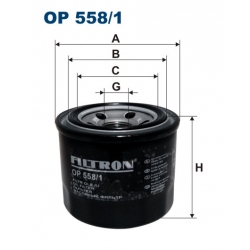Filtr oleju OP 558/1  HONDA CIVIC 1,6I