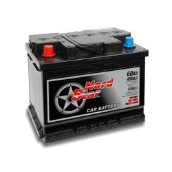 Akumulator 12V/60Ah/480A NORD STAR prawy+