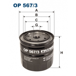 Filtr oleju OP 567/3 FILTRON