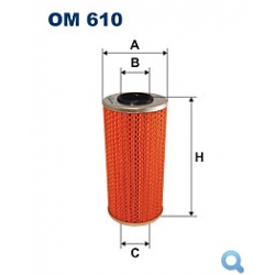 Filtr oleju OM 610 - wkład 