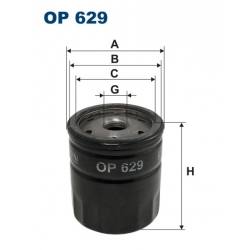 Filtr oleju OP 629 FORD KA OP 629