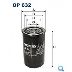 Filtr oleju FILTRON OP 632