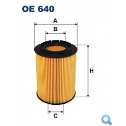 Filtr oleju OE 640 FILTRON - wkład