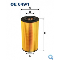 Filtr oleju FILTRON OE 649/1 - wkład